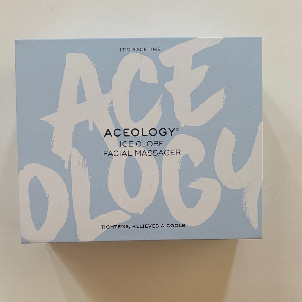 Aceology | Ice Globe Facial Massager Tightens Relieves & Cools Beauty Brand NWT